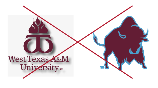University logo example adding styles or effects